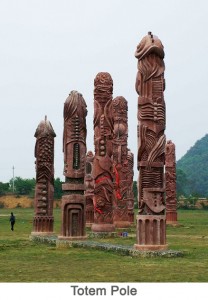 Totem Pole of bouyei minority